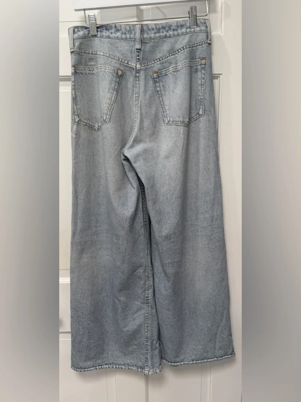 rag & bone Light Blue Wide-Leg Jeans - Picture 2 of 6